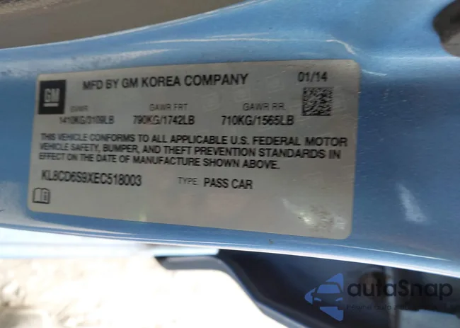 KL8CD6S9XEC518003: 44065353