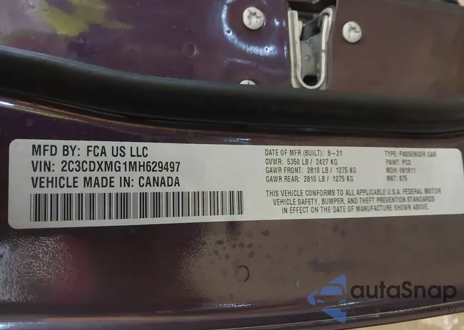 2C3CDXMG1MH629497: 44065377