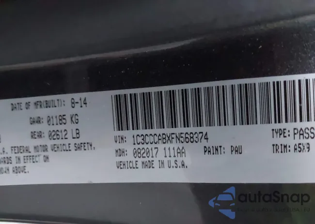 1C3CCCABXFN568374: 44065480