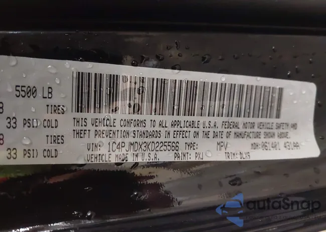 1C4PJMDX3KD225566: 44065525