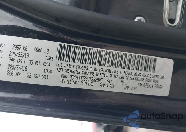 3C4NJDCB0JT332905: 44066697