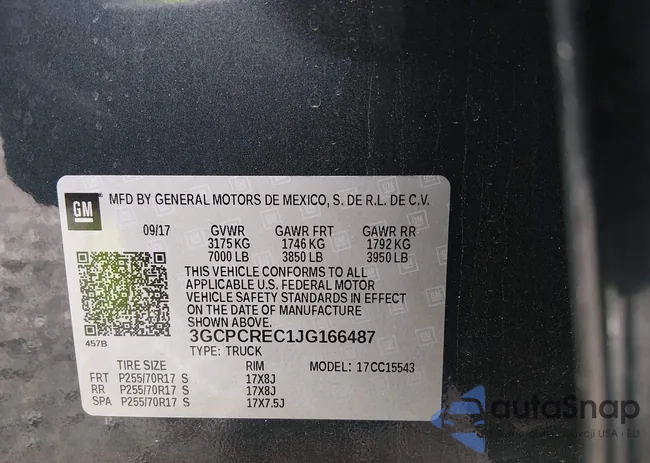 3GCPCREC1JG166487: 44066755