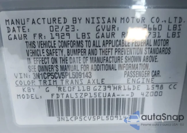 3N1CP5CV5PL509143: 44066894