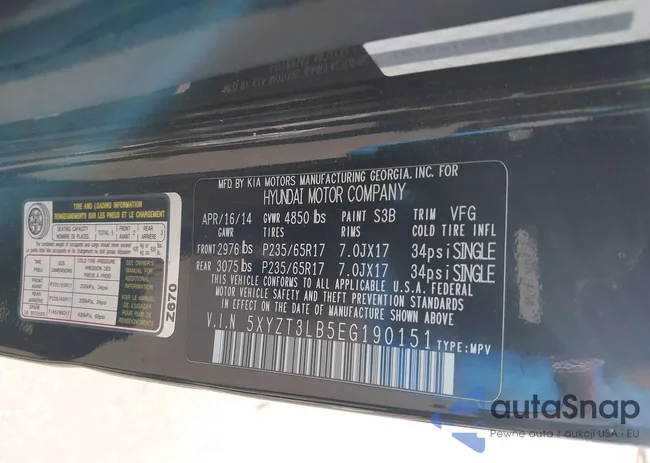 5XYZT3LB5EG190151: 44066897