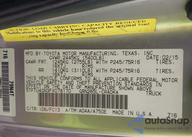 5TFTU4GN3FX078170: 44067089