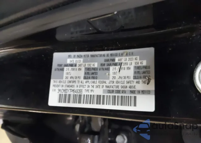 3MVDMBDY7PM548066: 44067147