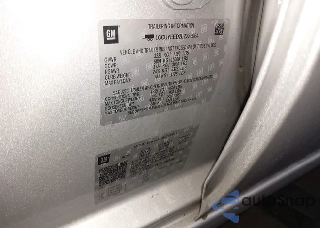 1GCUYEED2LZ226964: 44066210