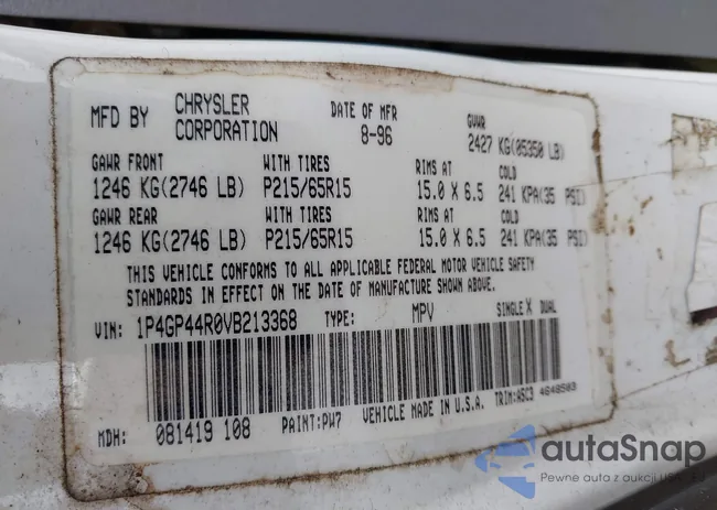 1P4GP44R0VB213368: 44067608