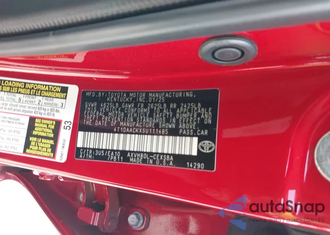 4T1DAACKXSU111485: 44067643