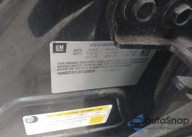 1G4GC5ED4BF285635: 44067757