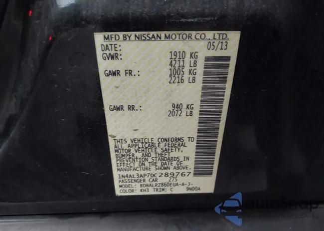 1N4AL3AP7DC289767: 44067758