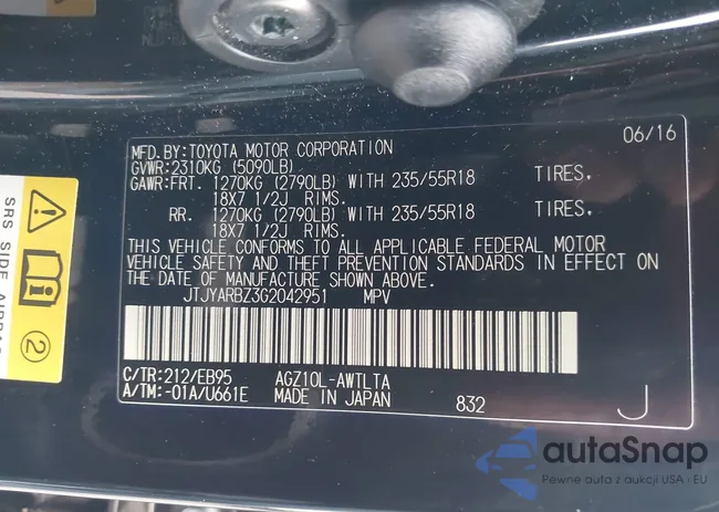 JTJYARBZ3G2042951: 44067814