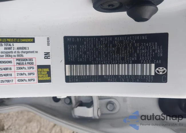 5YFS4MCE5RP200578: 44067842