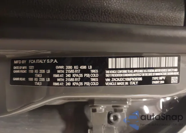 ZACNJDC16MPN36396: 44067920