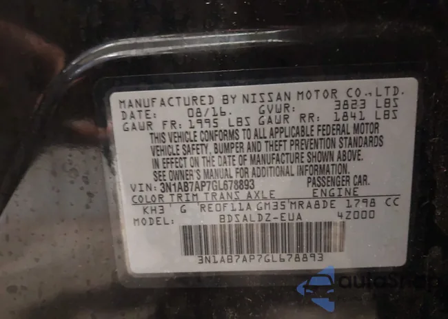 3N1AB7AP7GL678893: 44068010