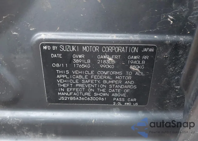 JS2YB5A36C6300961: 44068016