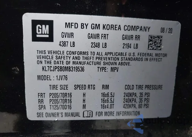 KL7CJPSB0MB319536: 44068160