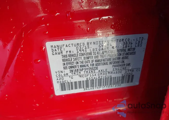 3N1AB7AP1FY255230: 44067227