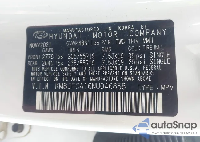 KM8JFCA16NU046858: 44067311