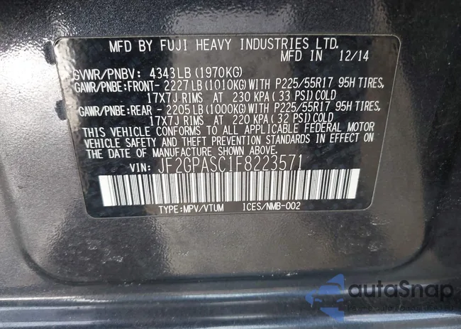 JF2GPASC1F8223571: 44067372