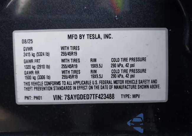 7SAYGDED7TF423488: 44067374