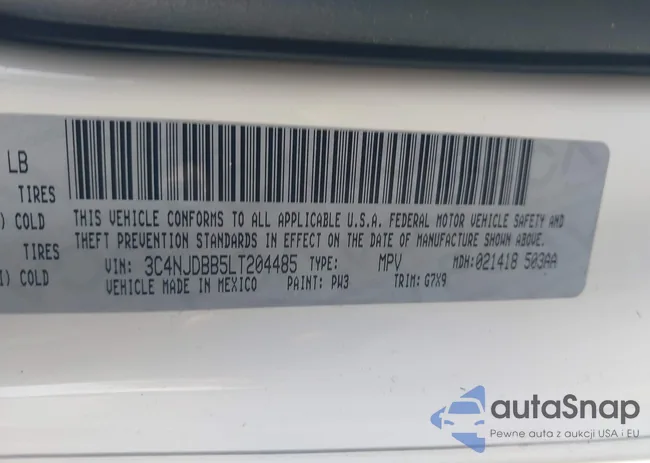 3C4NJDBB5LT204485: 44067383