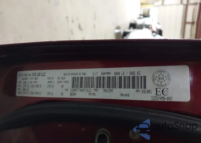 1C6RR7TTXHS719131: 44068665