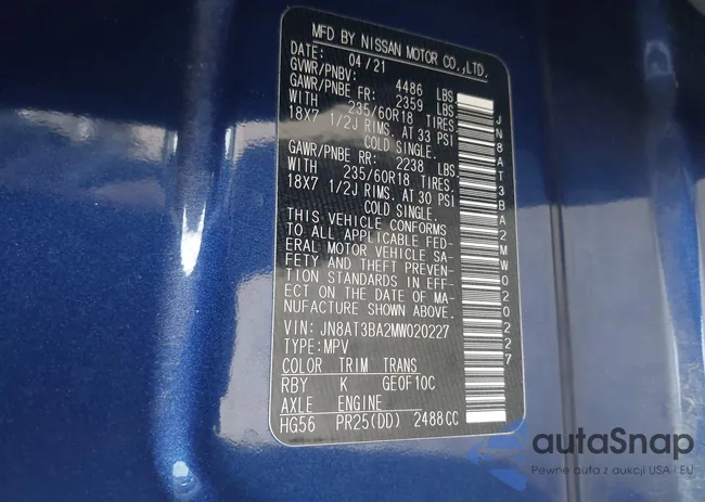 JN8AT3BA2MW020227: 44068761