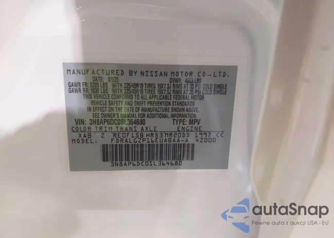 3N8AP6DC0SL364680: 44068980