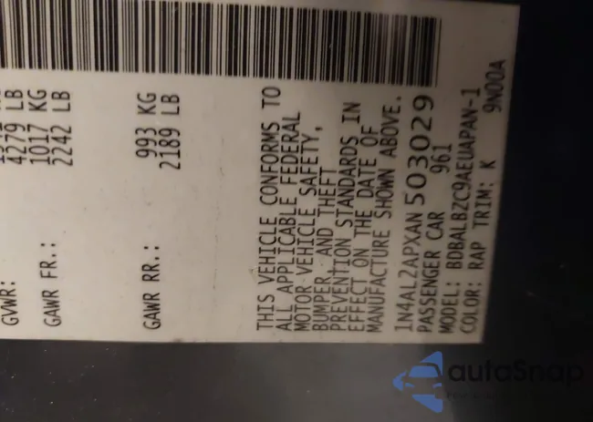 1N4AL2APXAN503029: 44068433