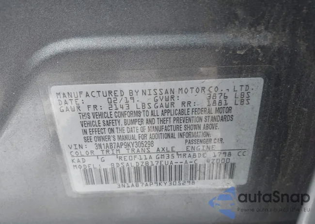 3N1AB7AP9KY305298: 44068545