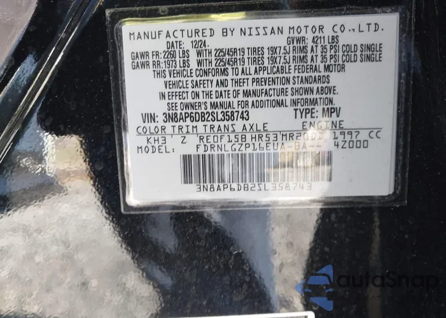 3N8AP6DB2SL358743: 44069711