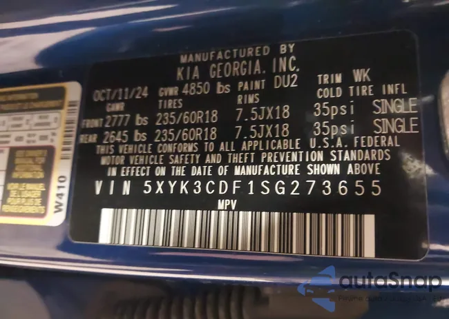 5XYK3CDF1SG273655: 44069853