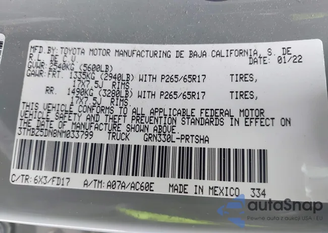 3TMBZ5DN8NM033799: 44069957