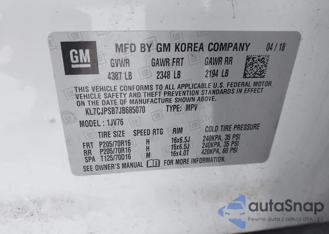 KL7CJPSB7JB685070: 44069956