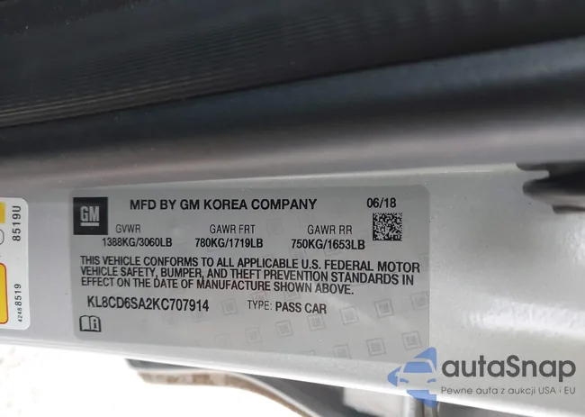 KL8CD6SA2KC707914: 44069976