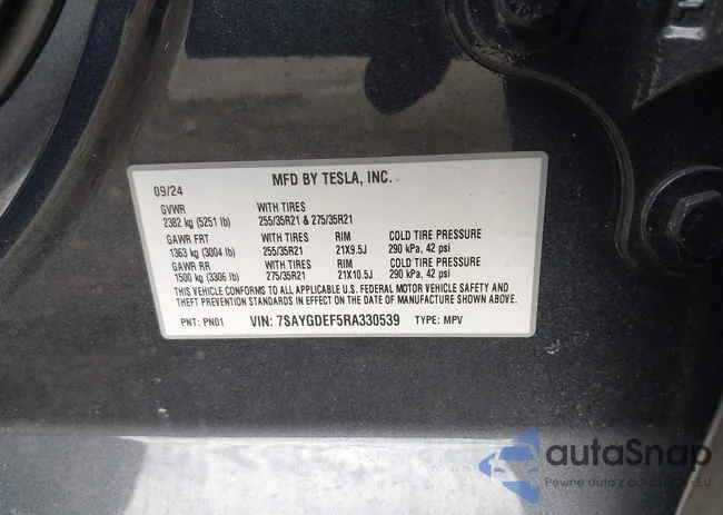 7SAYGDEF5RA330539: 44069997