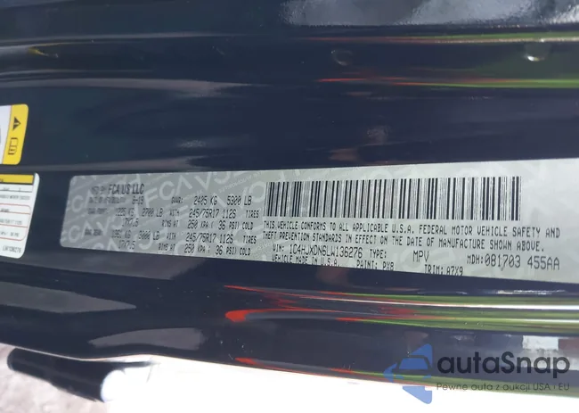 1C4HJXDN6LW136276: 44070008