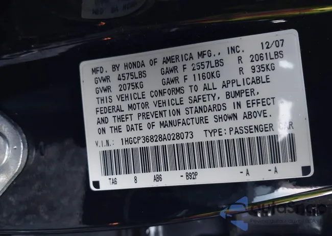 1HGCP36828A028073: 44070173