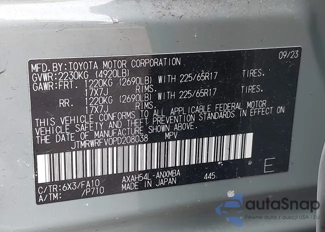 JTMRWRFV0PD208038: 44069214