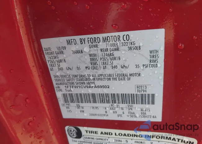 1FTFW1CV9AFA69502: 44069441