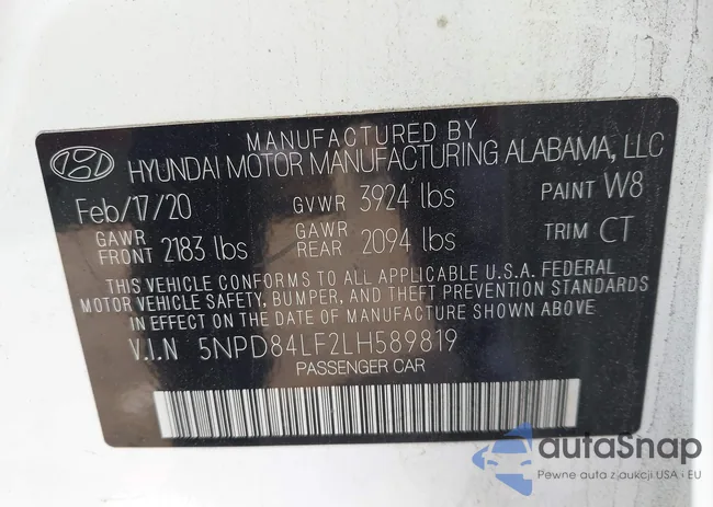 5NPD84LF2LH589819: 44069498