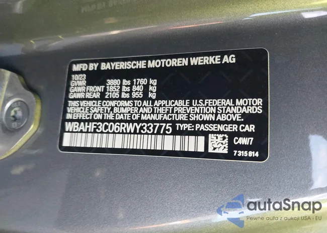 WBAHF3C06RWY33775: 44069543