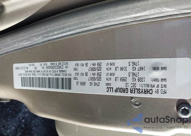 2C4RDGCG0DR648320: 44070607