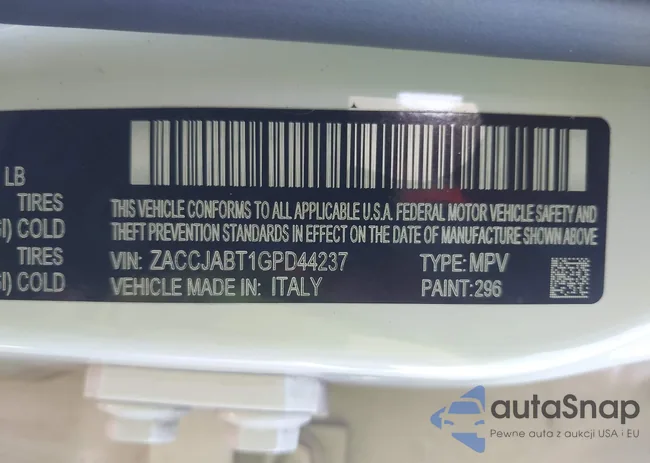 ZACCJABT1GPD44237: 44070679