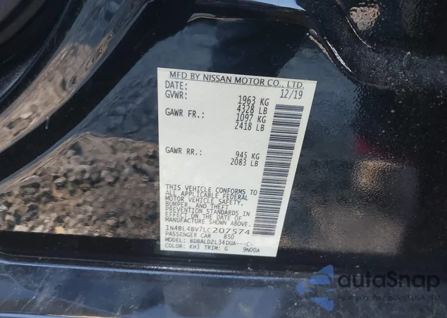 1N4BL4BV7LC207574: 44070850