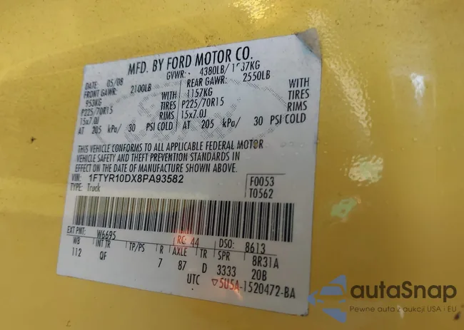 1FTYR10DX8PA93582: 44070860