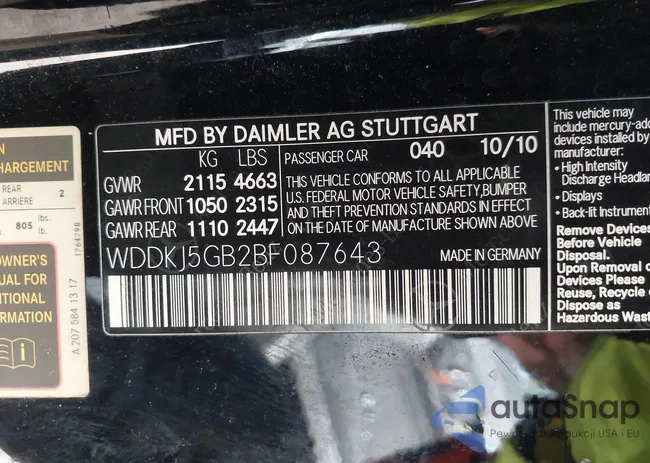 WDDKJ5GB2BF087643: 44070864