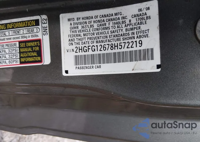 2HGFG12678H572219: 44070872