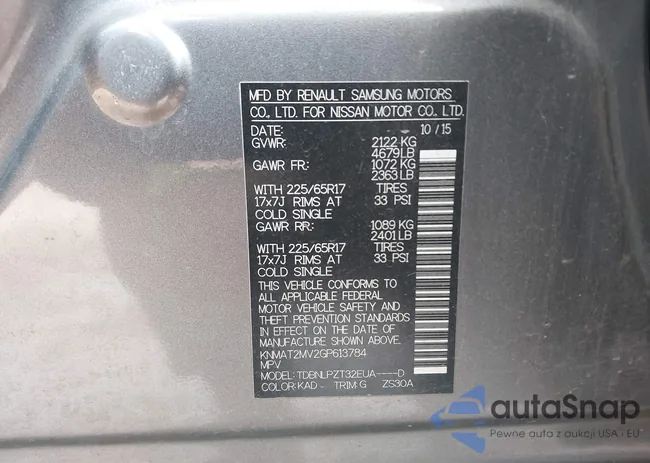 KNMAT2MV2GP613784: 44071123